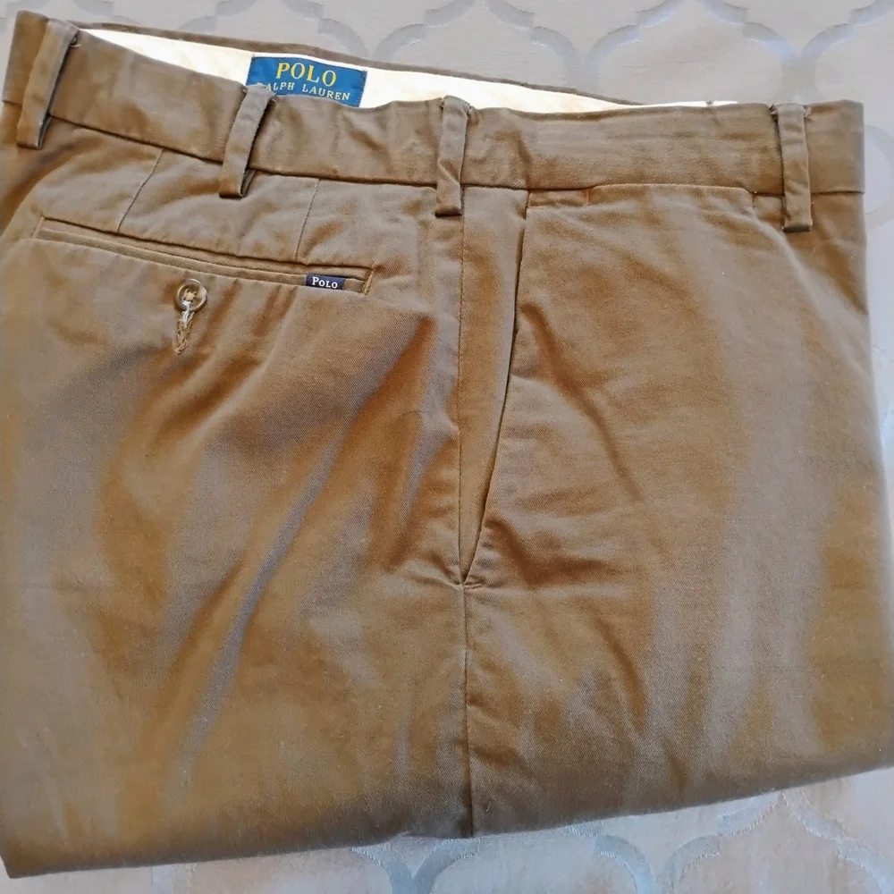 Polo by Ralph Lauren Men's 33 X 32 Brown Chinos
